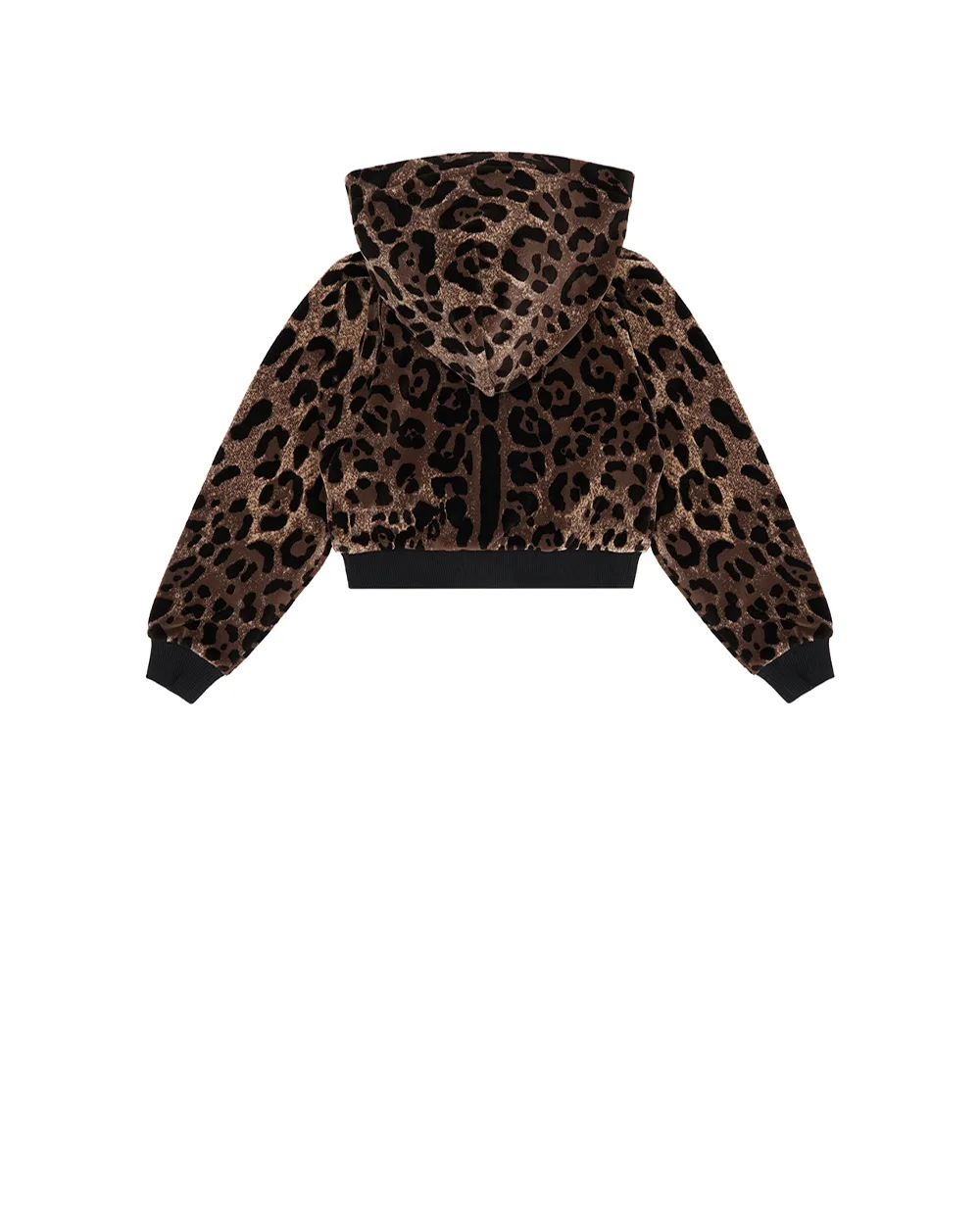 Дитяча толстовка з леопардовим принтом (костюм) Dolce&Gabbana Kids L5JWBB-FJ7D5-S, коричневий колір • Купити в інтернет-магазині Kameron