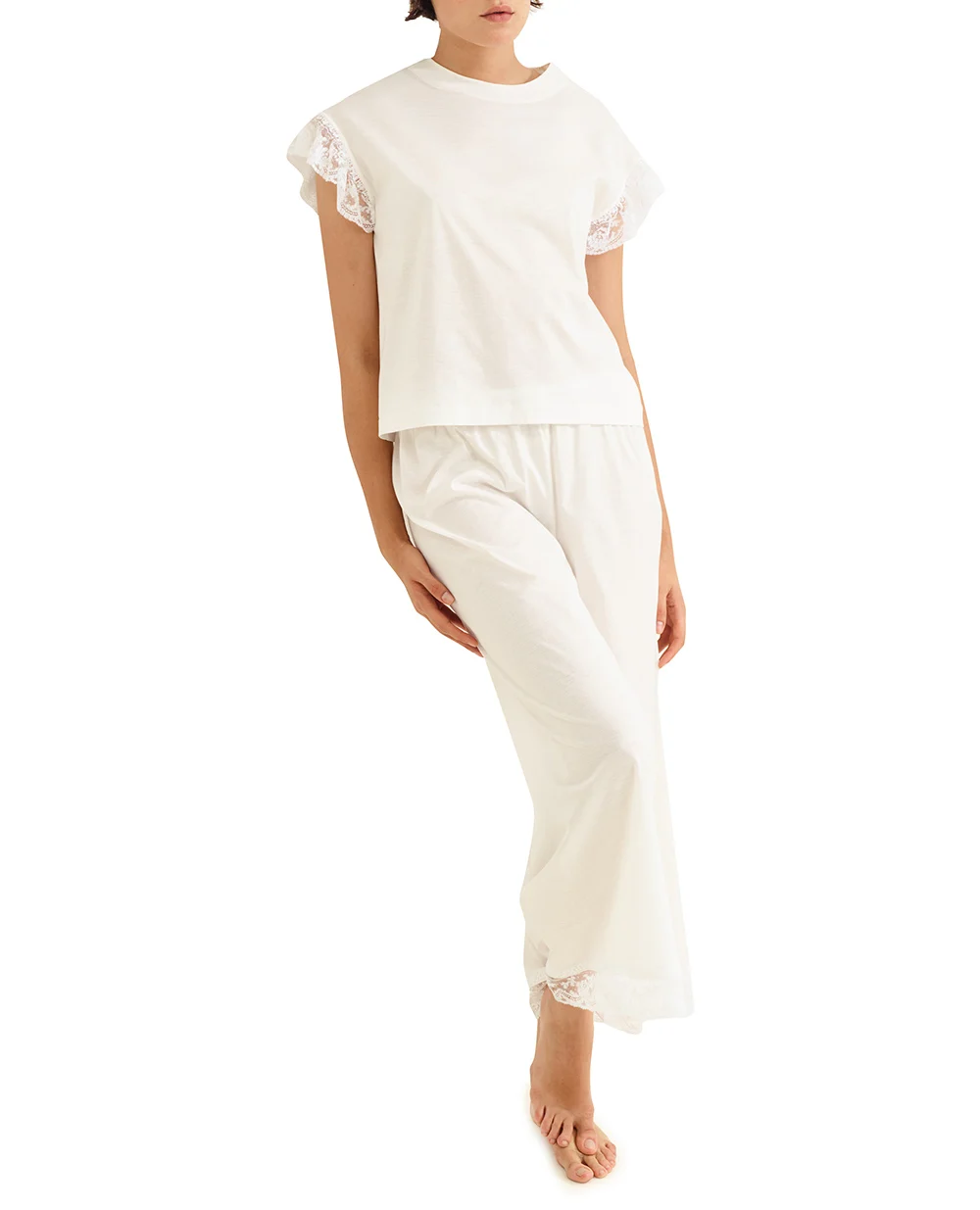 Штани AUBEPINE ERES 232601, білий колір • Купити в інтернет-магазині Kameron