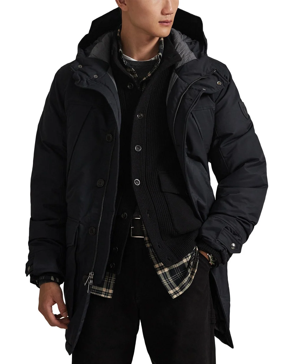 Пуховий парка Polo Ralph Lauren 710968114002, чорний колір • Купити в інтернет-магазині Kameron