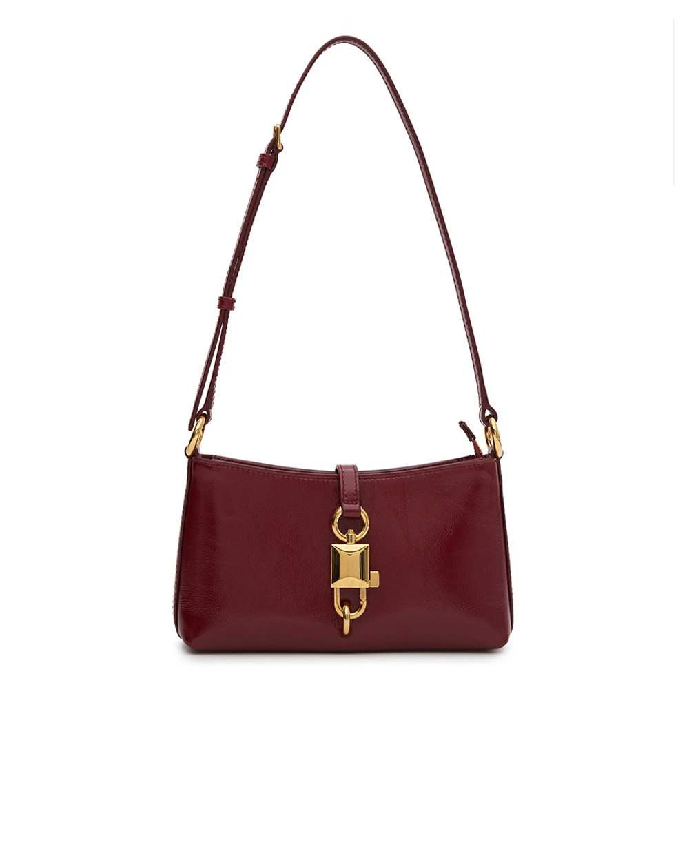 Сумка на плече Lock з телячої шкіри Dolce&Gabbana BB7891-AZ000, червоний колір • Купити в інтернет-магазині Kameron