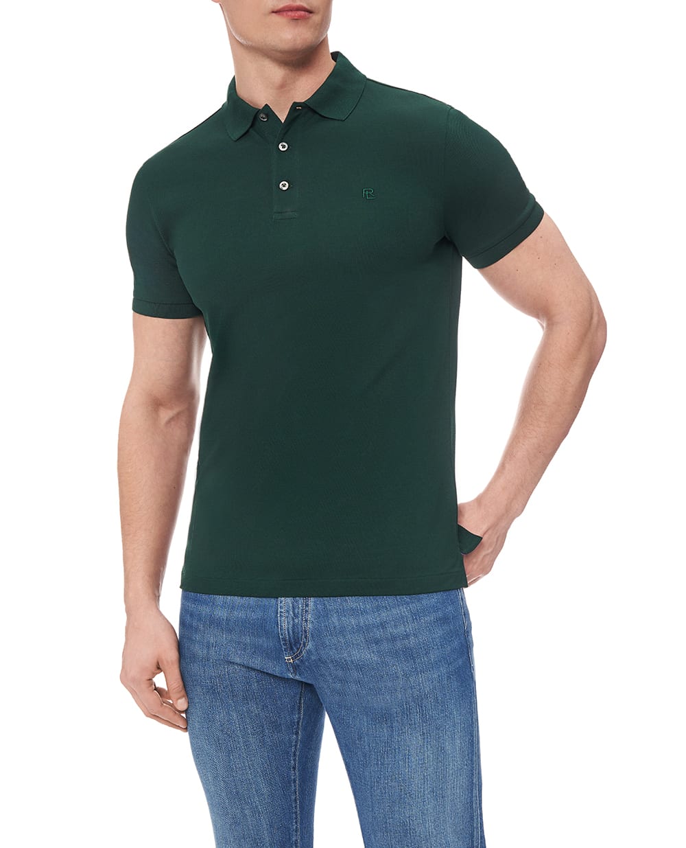 Поло из мохового агата Ralph Lauren Purple Label 790877021033, зеленый цвет • Купить в интернет-магазине Kameron