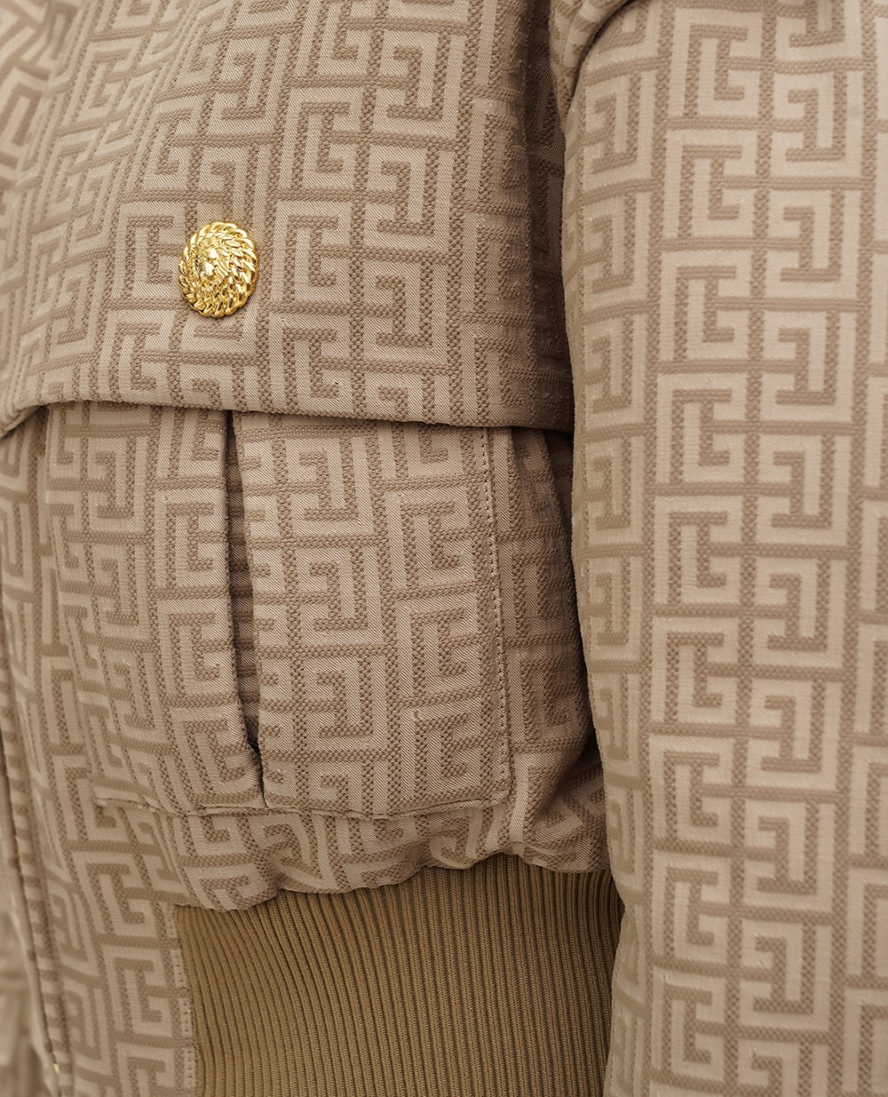 Куртка Balmain DF2TF295XK56, бежевий колір • Купити в інтернет-магазині Kameron