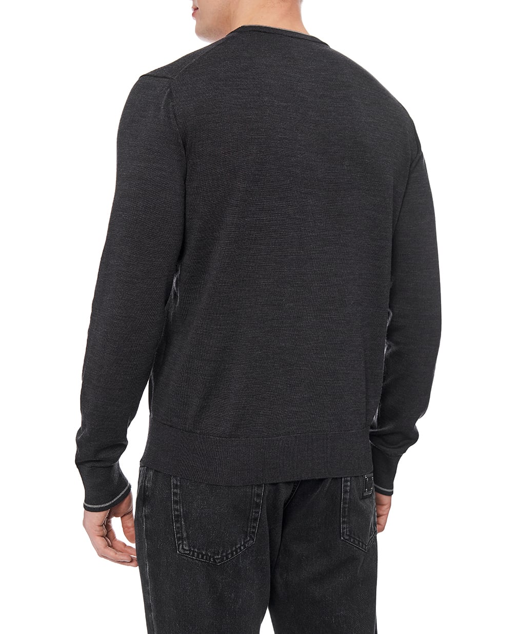 Свитшот из шерсти Dolce&Gabbana GXX28T-JDVCT, серый цвет • Купить в интернет-магазине Kameron