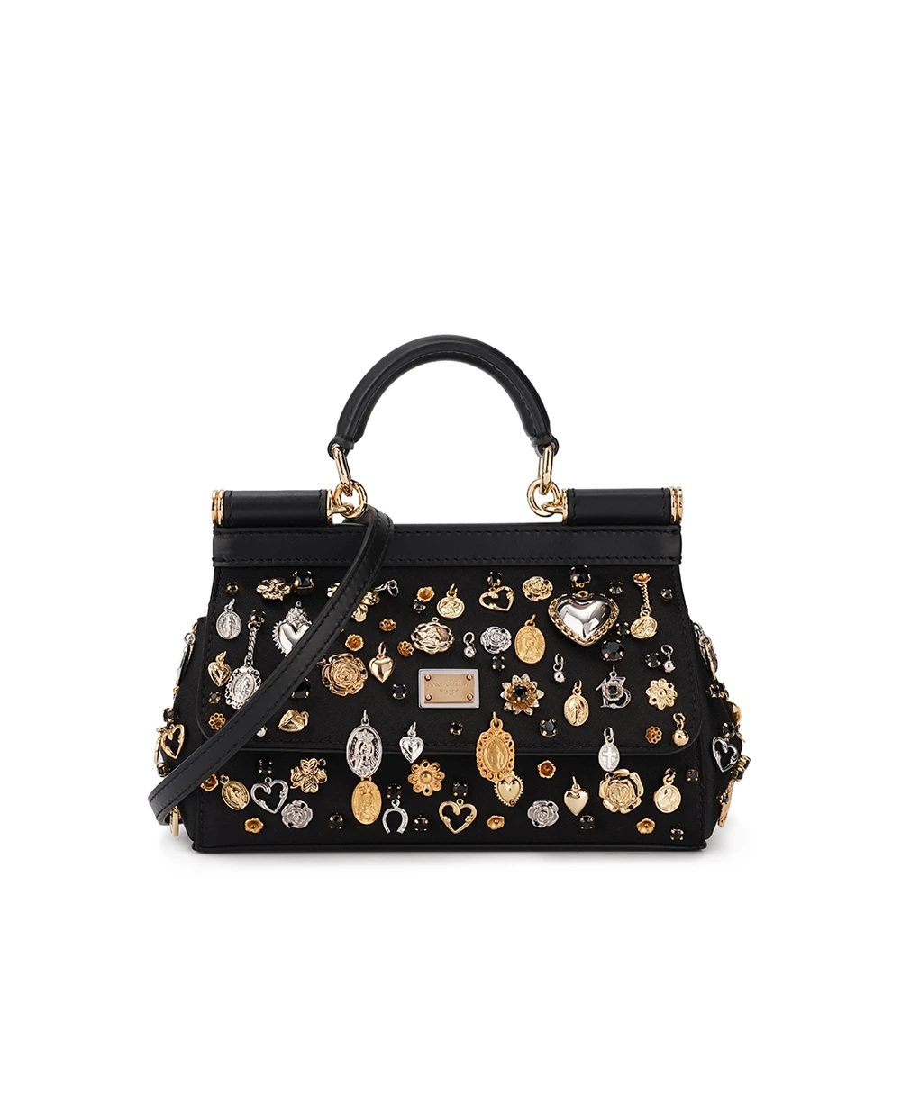 Сумка Sicily Small Dolce&Gabbana BB7116-AV887, чорний колір • Купити в інтернет-магазині Kameron