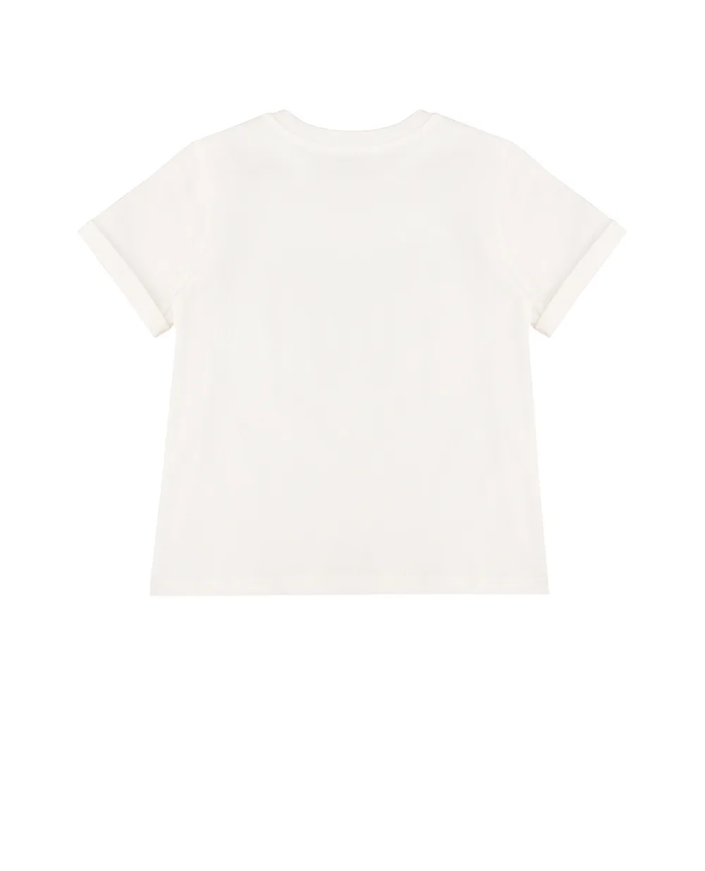 Детская футболка Dolce&Gabbana Kids L2JTPA-G7O2A, белый цвет • Купить в интернет-магазине Kameron