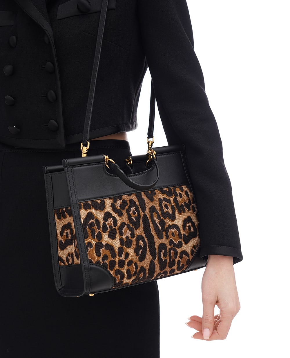 Сумка Sicily Small Dolce&Gabbana BB7728-B6I37, чорний колір • Купити в інтернет-магазині Kameron