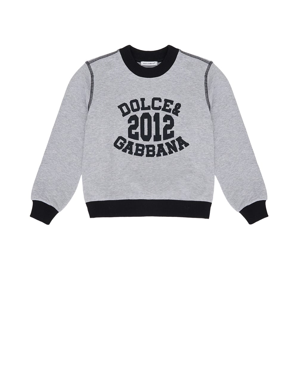 Детский свитшот (костюм) Dolce&Gabbana Kids L4JWKD-G7PBO-S, серый цвет • Купить в интернет-магазине Kameron