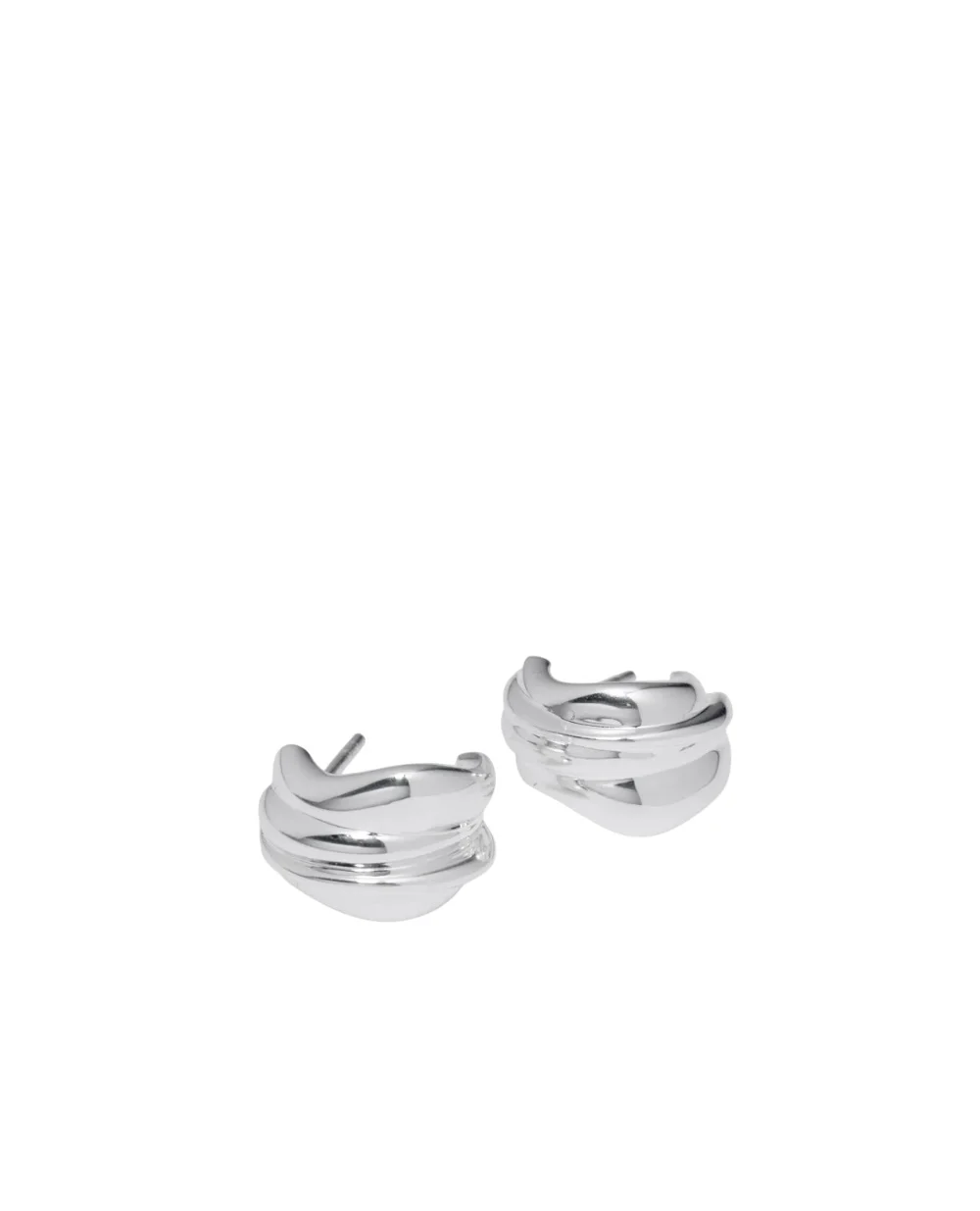 Серьги из переработанного серебра Completedworks R2224-SILVER, серебряный цвет • Купить в интернет-магазине Kameron