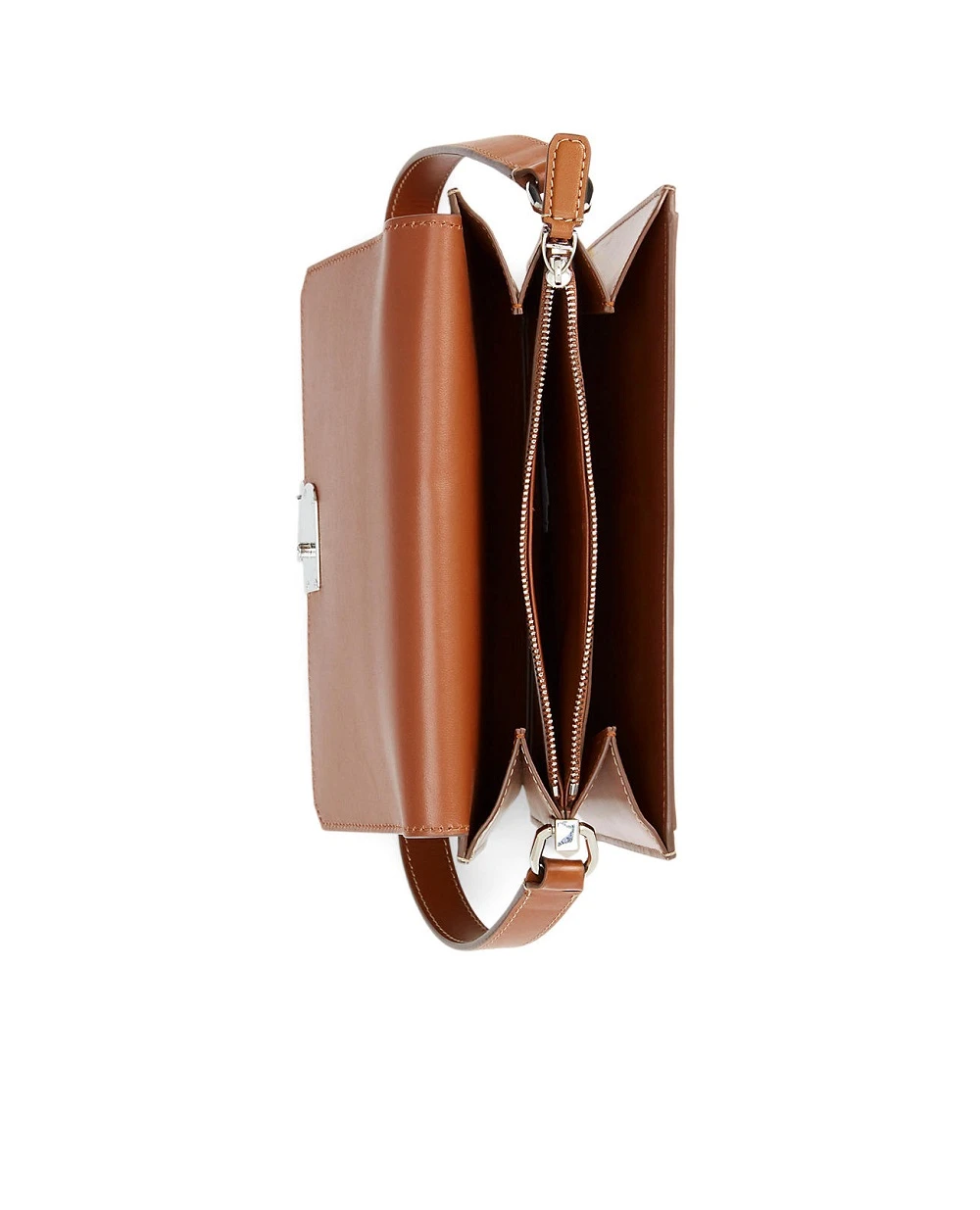 Сумка-кроссбоди из кожи Ralph Lauren Collection 435930953004, коричневый цвет • Купить в интернет-магазине Kameron