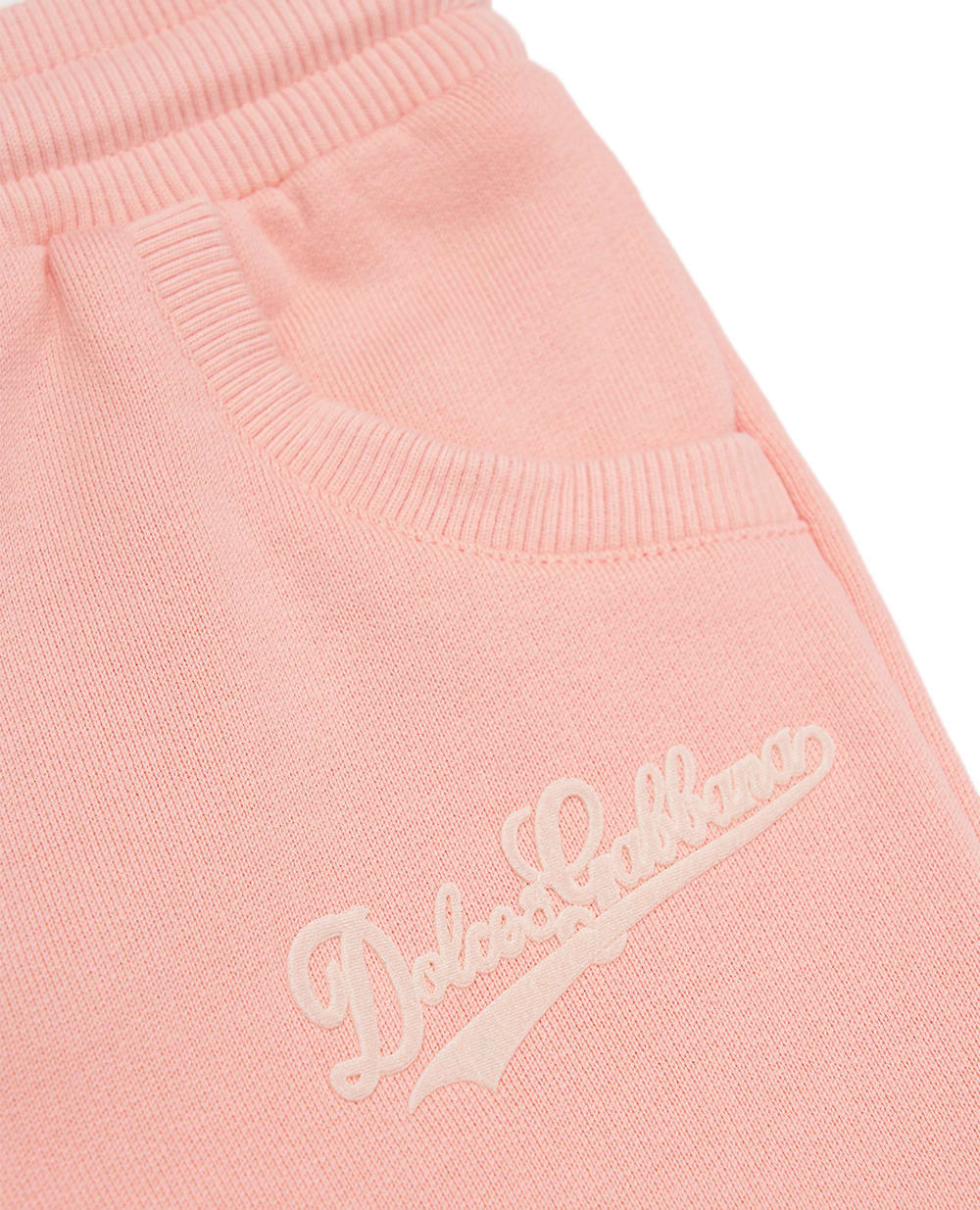 Детские спортивные брюки (костюм) Dolce&Gabbana Kids L2JPH5-G7PQR, розовый цвет • Купить в интернет-магазине Kameron