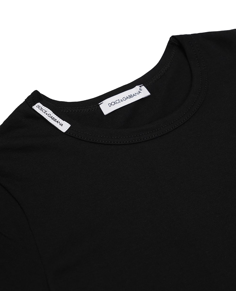 Детская футболка Dolce&Gabbana Kids L4U703-OY7IB-S, черный цвет • Купить в интернет-магазине Kameron