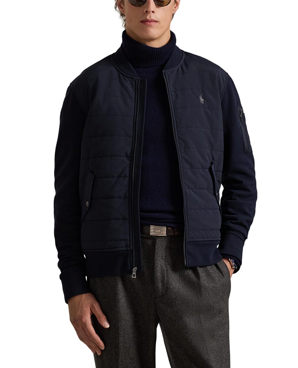 Бомбер Polo Ralph Lauren 710981493002, синий цвет • Купить в интернет-магазине Kameron