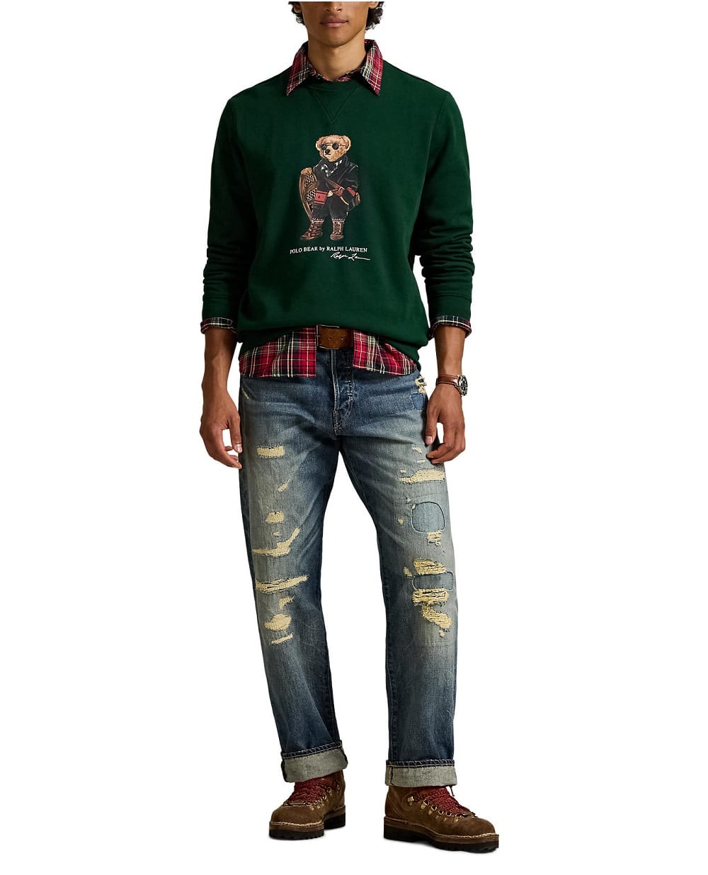 Толстовка Polo Bear из флиса Polo Ralph Lauren 710981794001, зеленый цвет • Купить в интернет-магазине Kameron