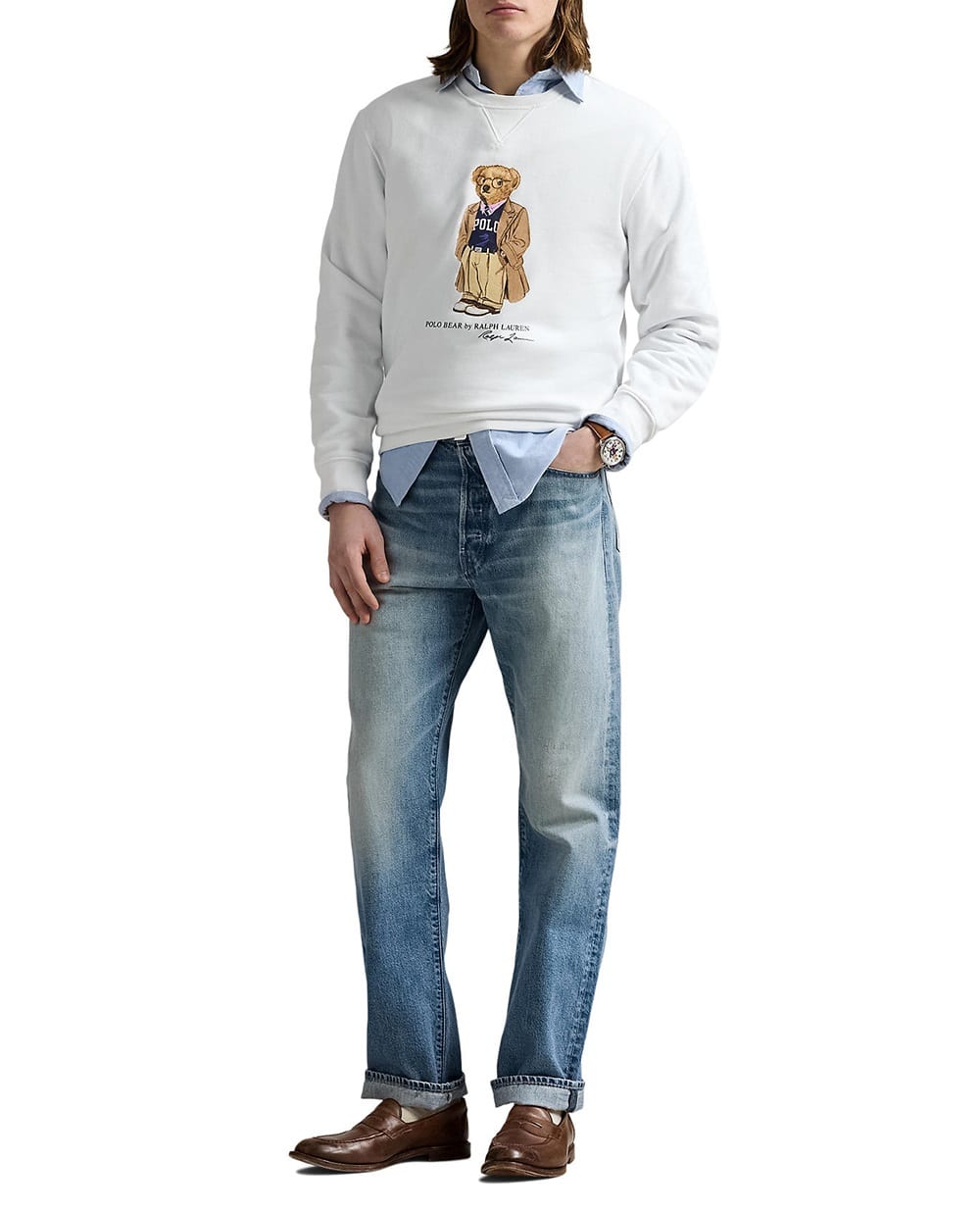 Свитшот Polo Bear Polo Ralph Lauren 710973161001, белый цвет • Купить в интернет-магазине Kameron