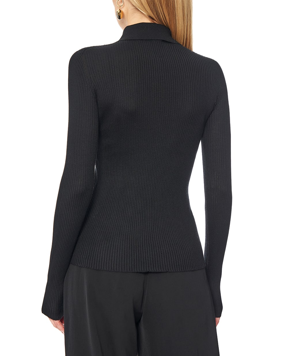 Рубашка-поло из кашемира Dolce&Gabbana FXZ27T-JBW0G, черный цвет • Купить в интернет-магазине Kameron