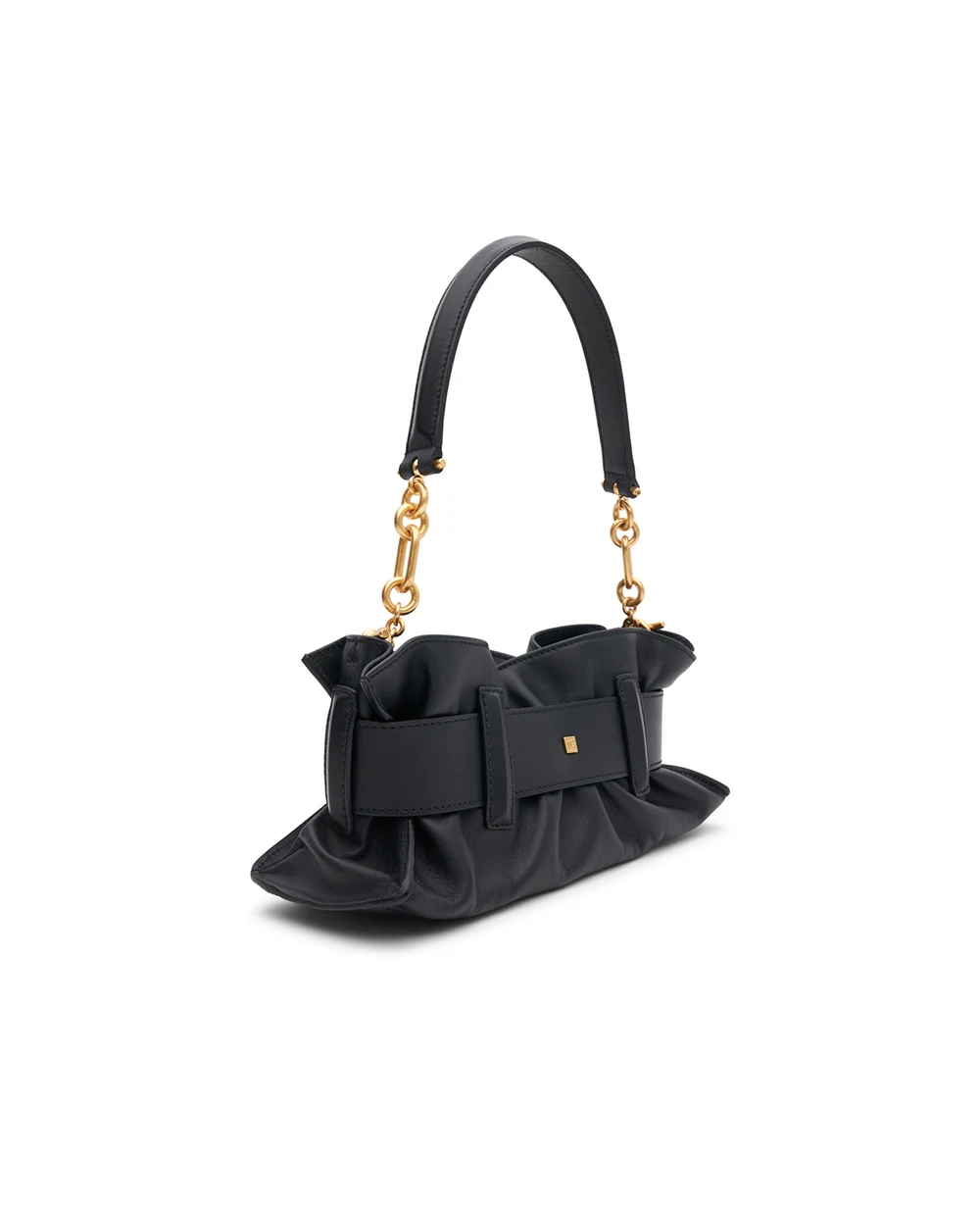 Мини-сумка Anthem из кожи Balmain FN1AE994LVGX, черный цвет • Купить в интернет-магазине Kameron