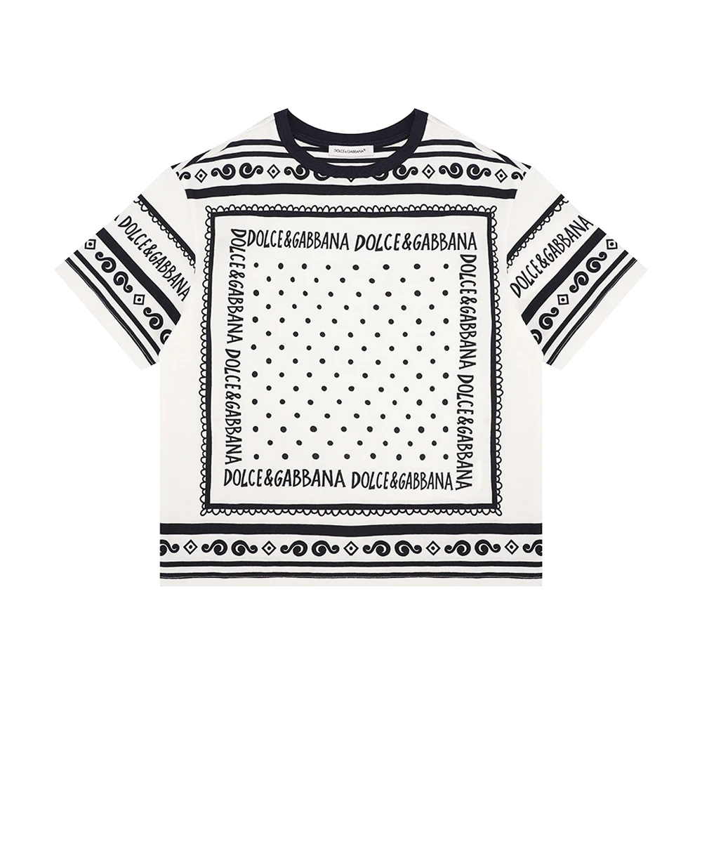 Дитяча футболка Dolce&Gabbana Kids L4JTHV-II7FZ-B, білий колір • Купити в інтернет-магазині Kameron