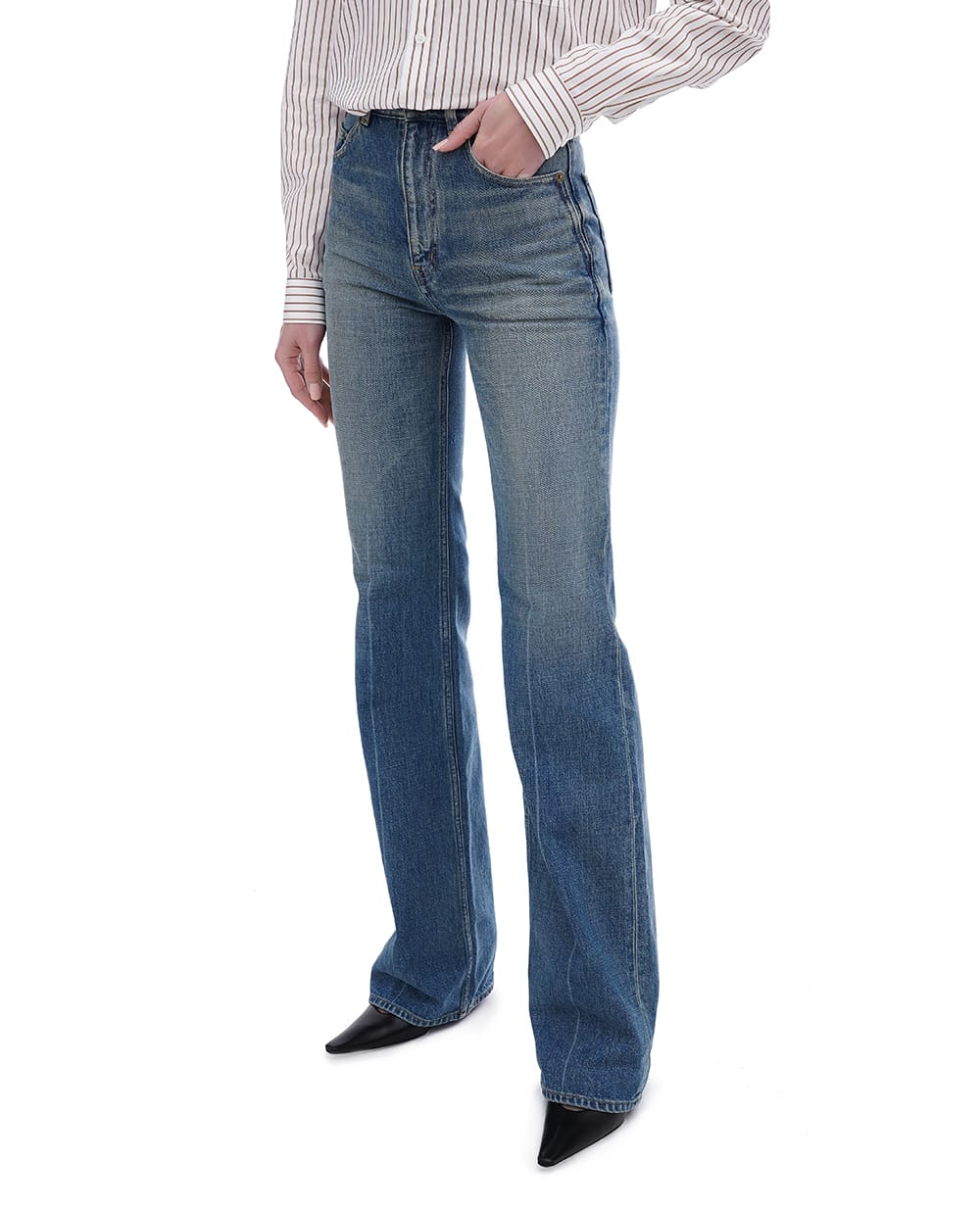 Джинси Saint Laurent 823599-YI863, синій колір • Купити в інтернет-магазині Kameron