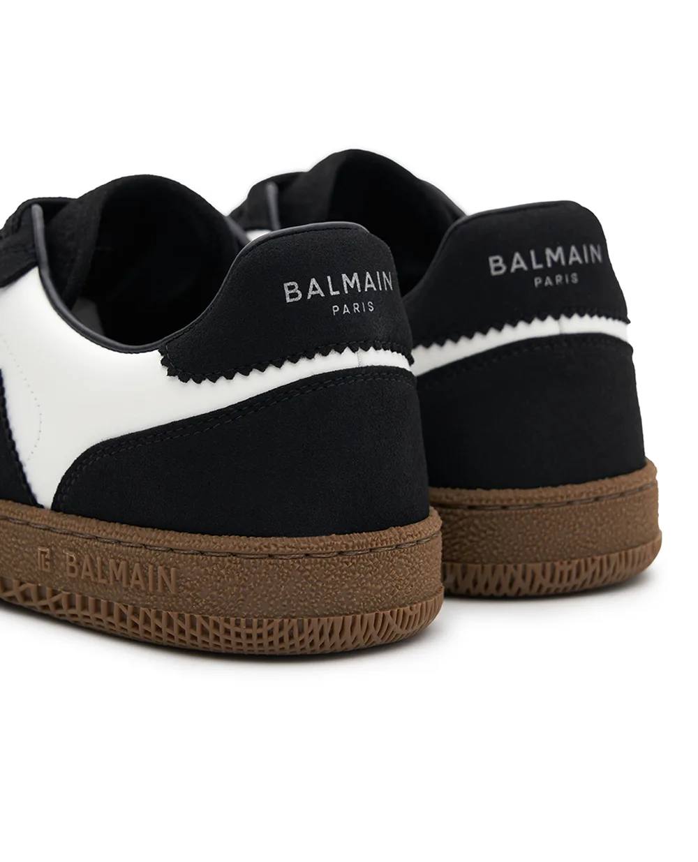 Кроссовки Balmain Swan из замши и кожи Balmain FN0VI735LBEW, черный цвет • Купить в интернет-магазине Kameron