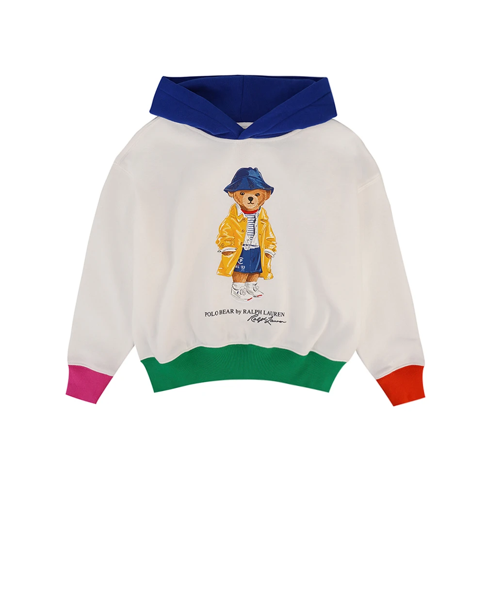 Детское худи Polo Bear Polo Ralph Lauren Kids 313957380001, белый цвет • Купить в интернет-магазине Kameron
