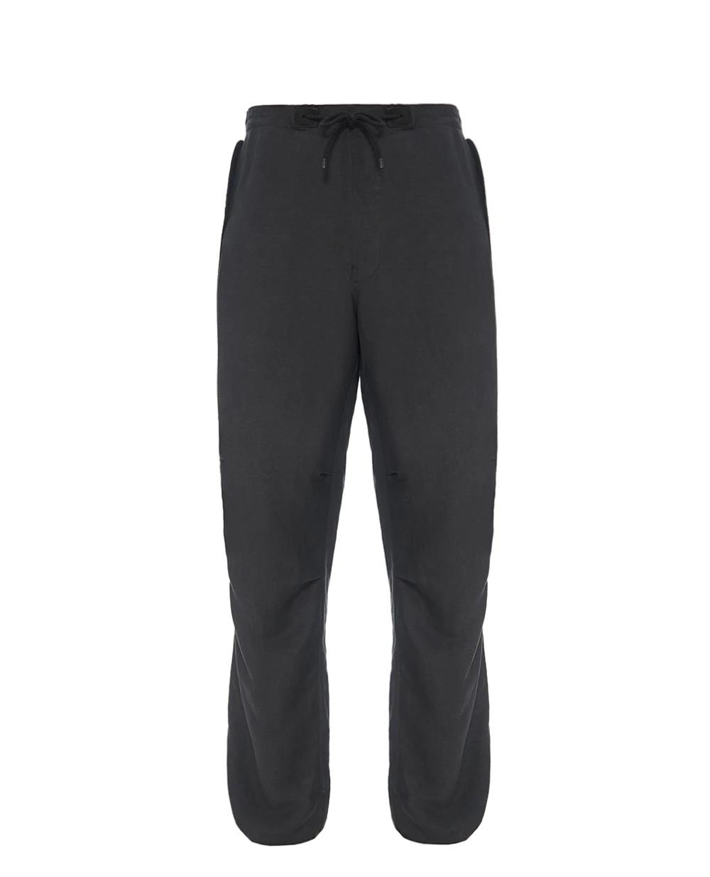 Брюки из шелка и льна Ralph Lauren Purple Label 798977052002, черный цвет • Купить в интернет-магазине Kameron