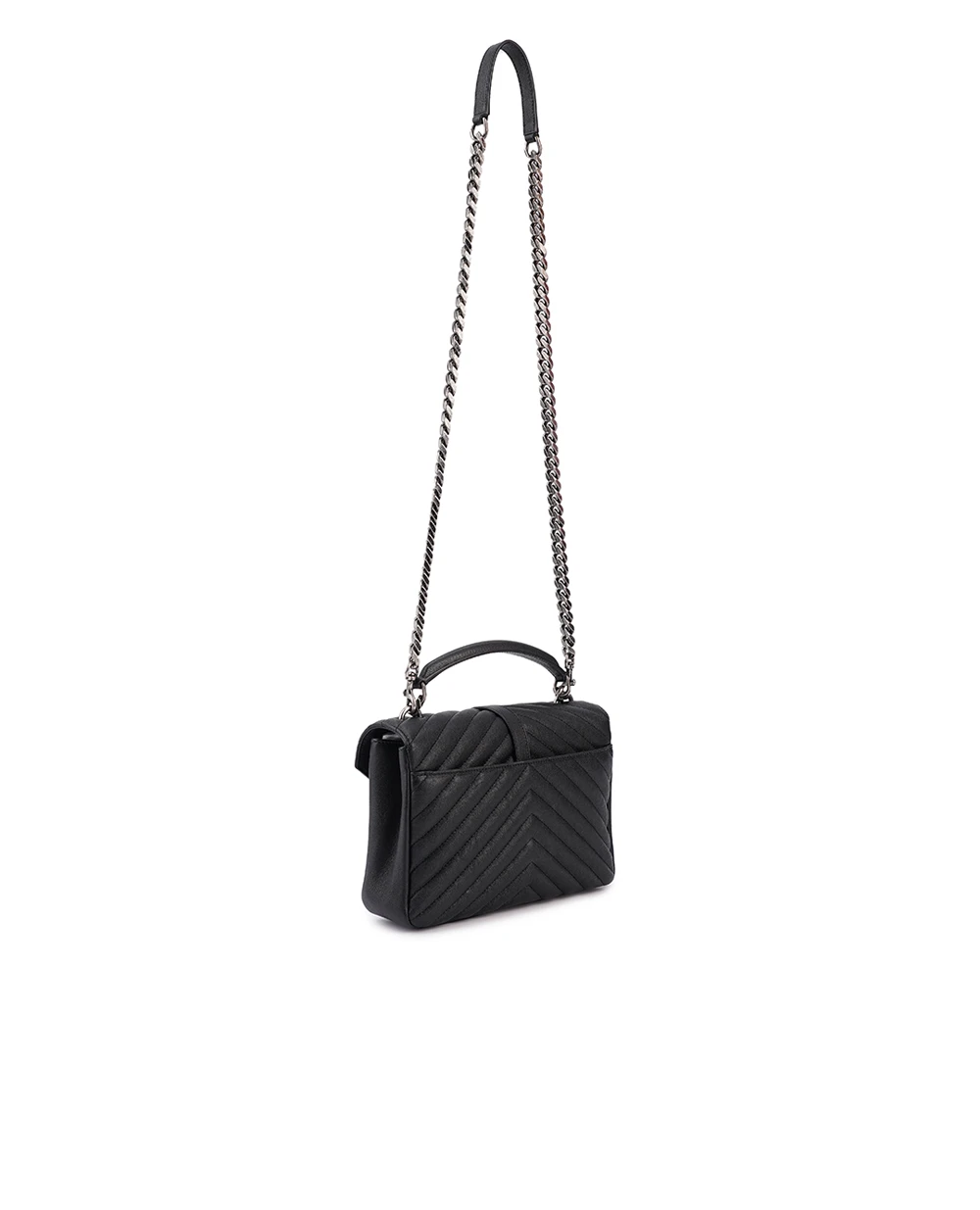 Кожаная сумка College Medium Saint Laurent 600279-BRM04, черный цвет • Купить в интернет-магазине Kameron