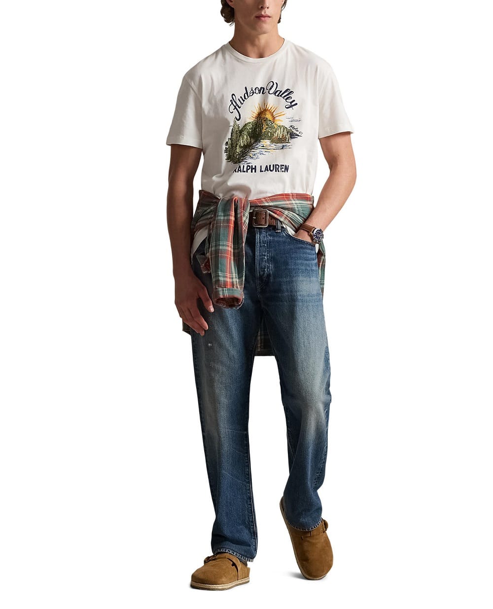 Футболка Polo Ralph Lauren 710P04881004, белый цвет • Купить в интернет-магазине Kameron