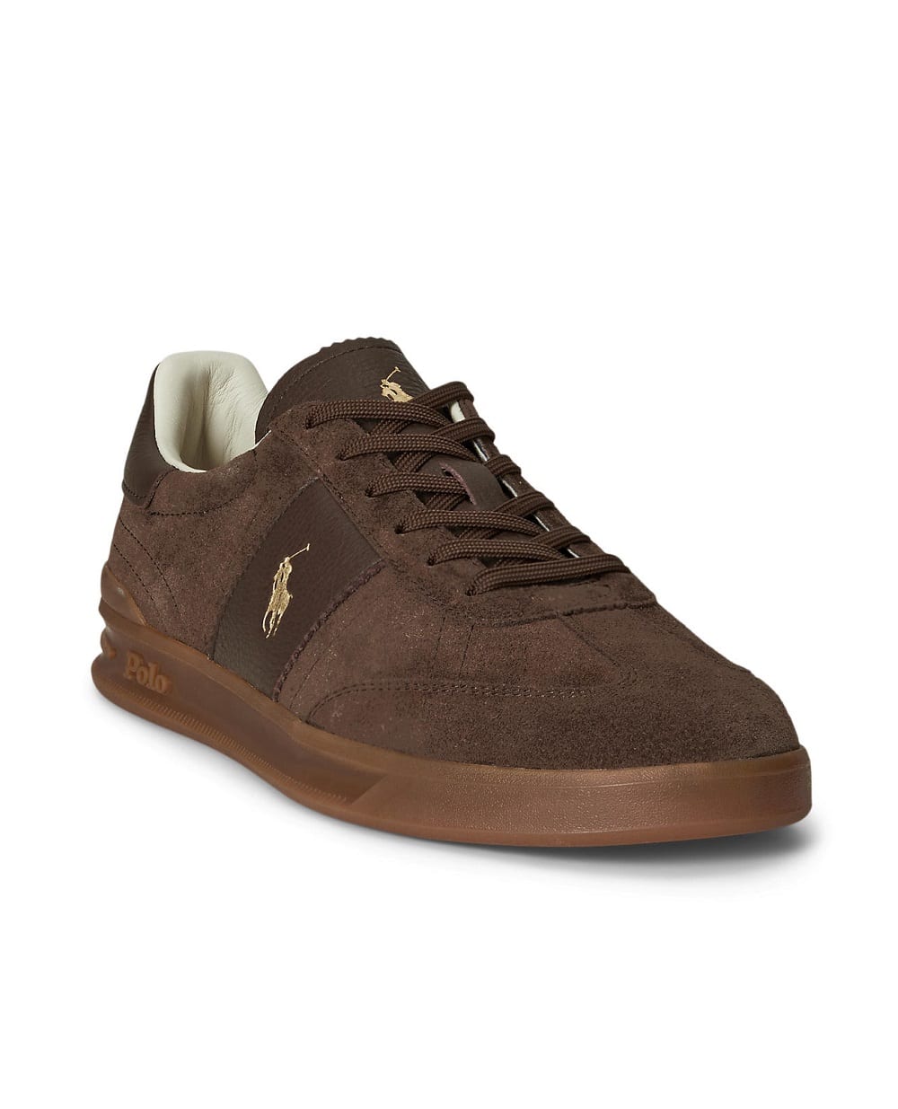 Кросівки Heritage Aera із замші Polo Ralph Lauren 809973707001, коричневий колір • Купити в інтернет-магазині Kameron