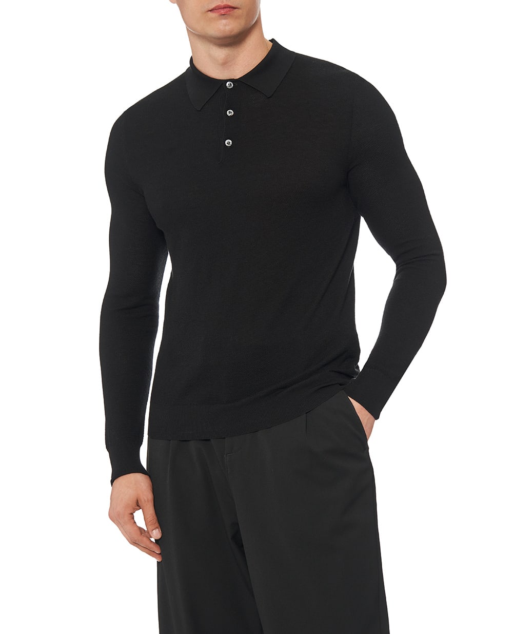 Поло Ralph Lauren Purple Label 790966748004, черный цвет • Купить в интернет-магазине Kameron