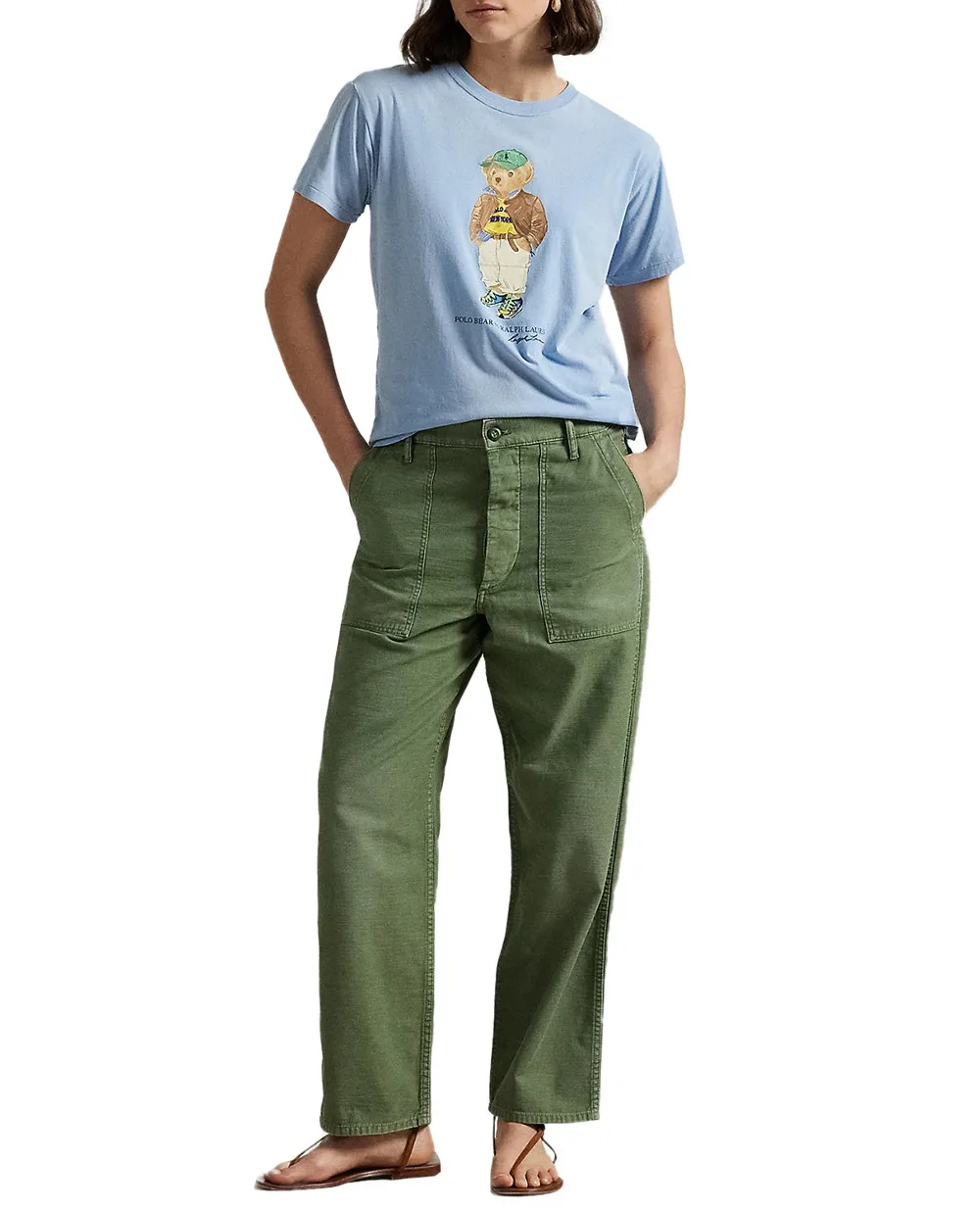 Футболка Polo Bear Polo Ralph Lauren 211971730001, блакитний колір • Купити в інтернет-магазині Kameron