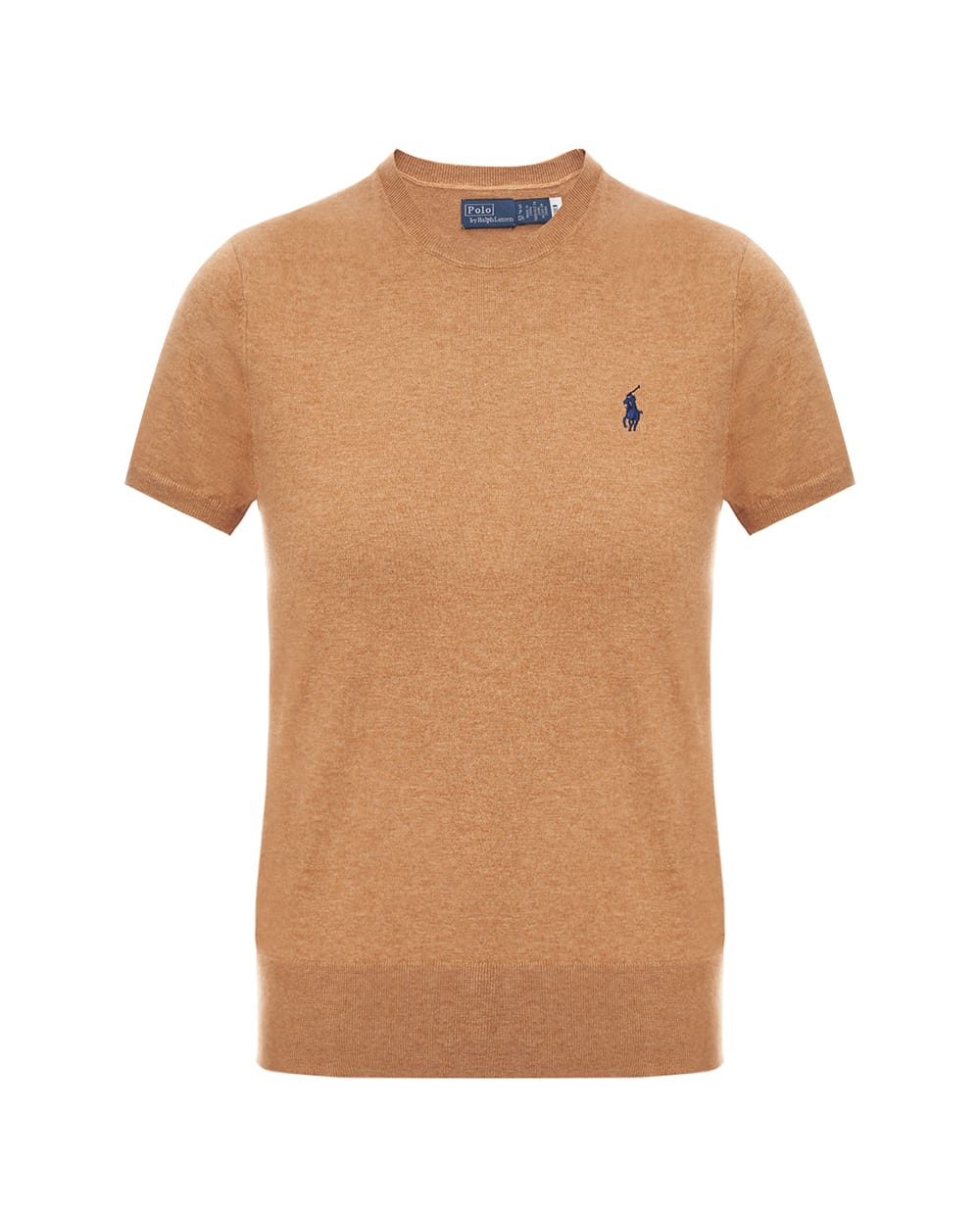 Свитер с коротким рукавом Polo Ralph Lauren 211971872007, коричневый цвет • Купить в интернет-магазине Kameron