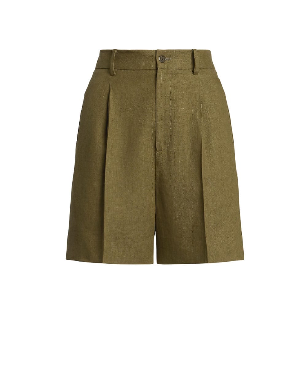 Лляні шорти Ralph Lauren Collection 290955060005, сірий колір • Купити в інтернет-магазині Kameron