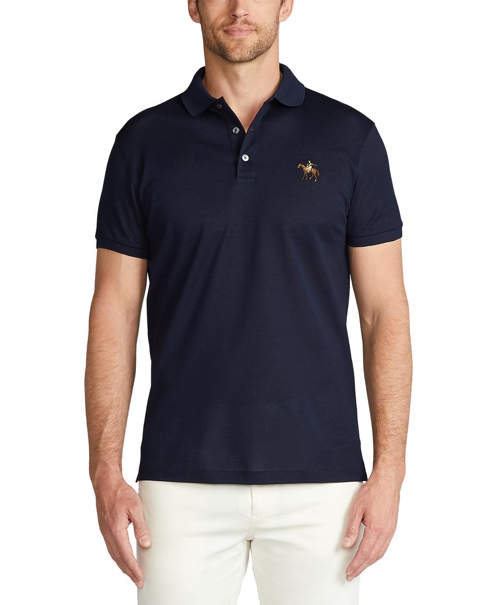 Поло Ralph Lauren Purple Label 790508036071, темно-синий цвет • Купить в интернет-магазине Kameron