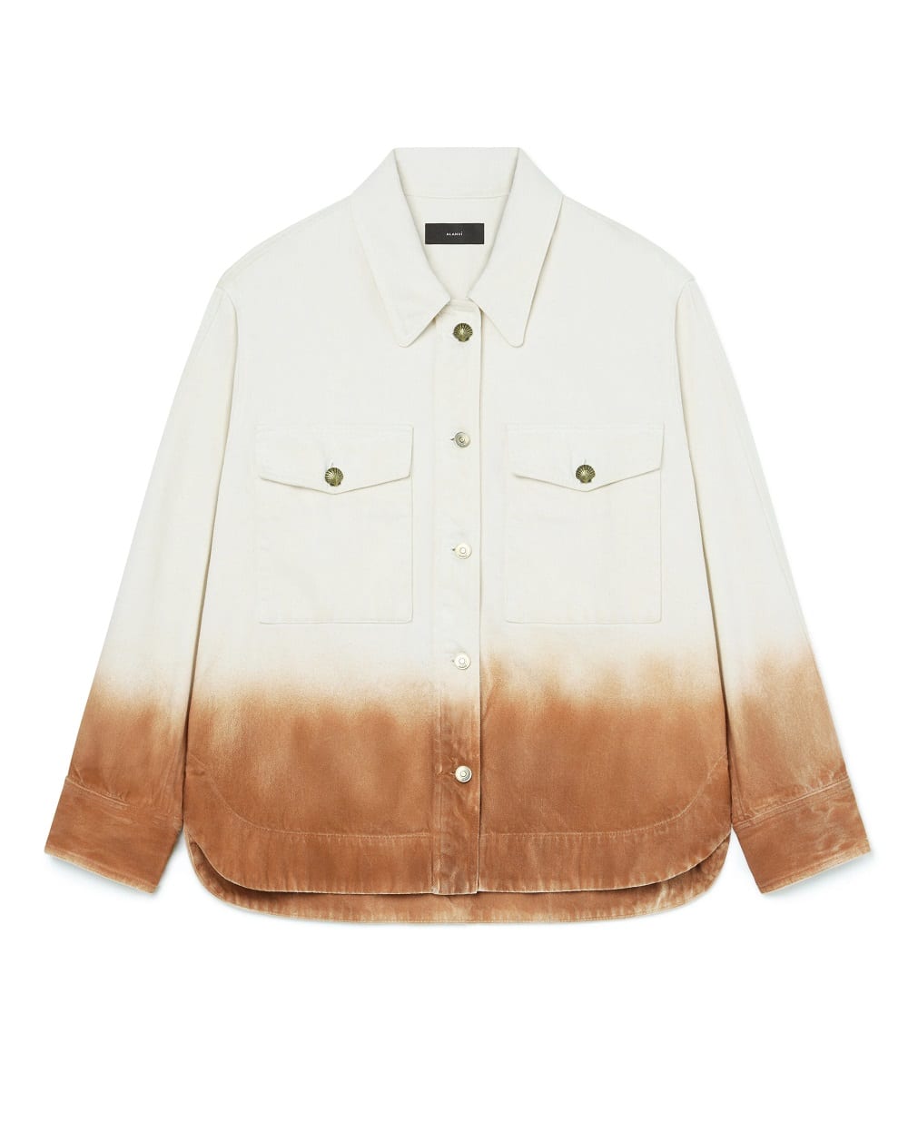 Джинсовая рубашка Alanui LWYD004R26DEN0030373, кремовый цвет • Купить в интернет-магазине Kameron