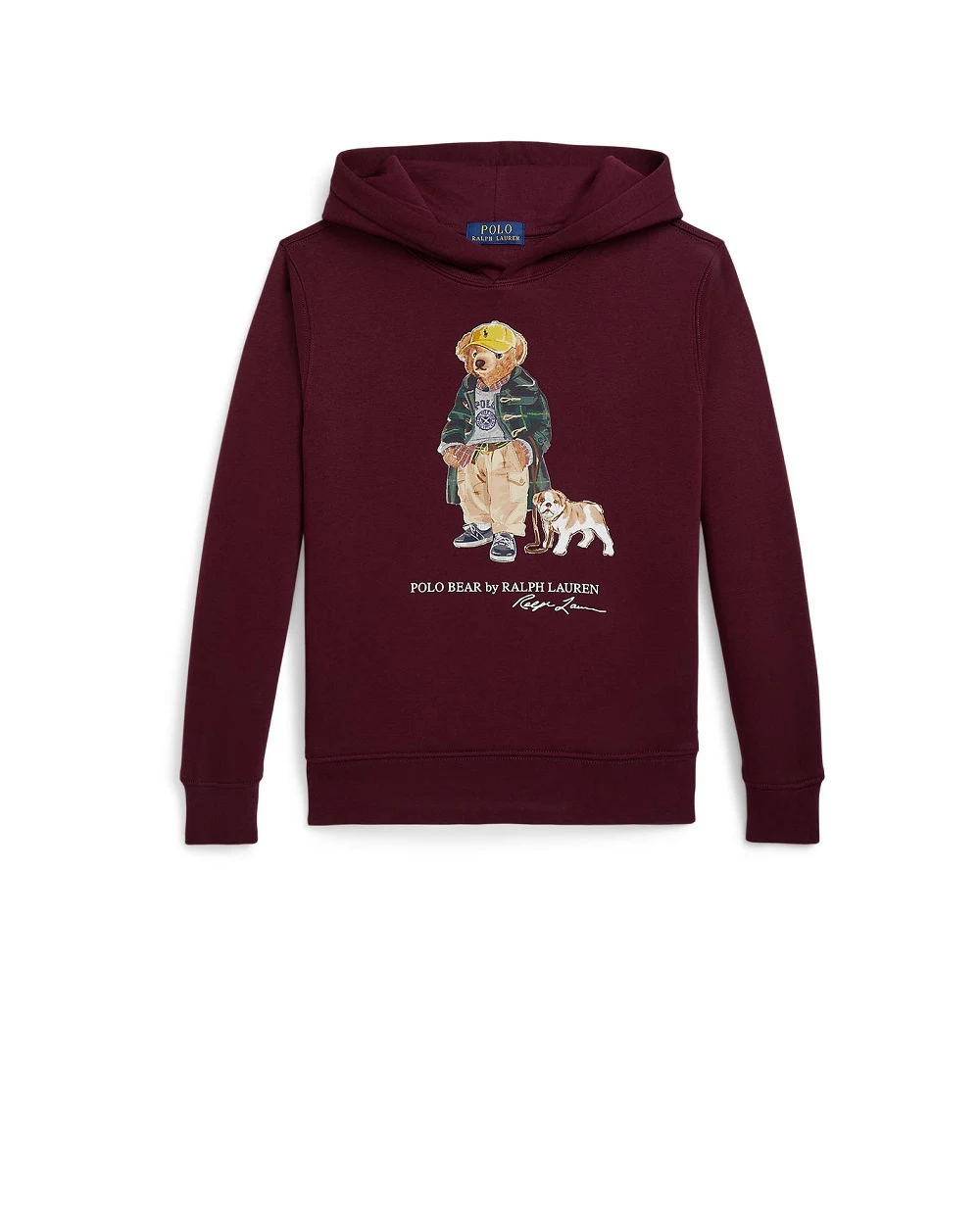 Детское худи Polo Bear Polo Ralph Lauren Kids 323979491001, бордовый цвет • Купить в интернет-магазине Kameron