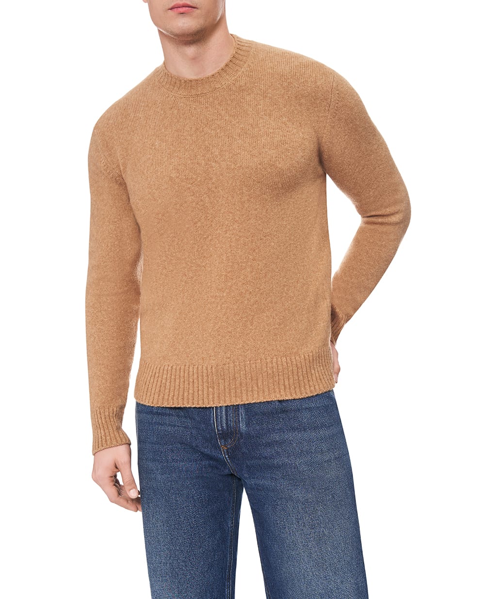 Свитер из шерсти Dolce&Gabbana GXX02T-JFMIL, коричневый цвет • Купить в интернет-магазине Kameron