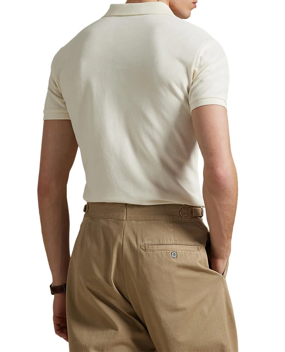 Поло Mesh Polo Ralph Lauren 710680784372, кремовый цвет • Купить в интернет-магазине Kameron