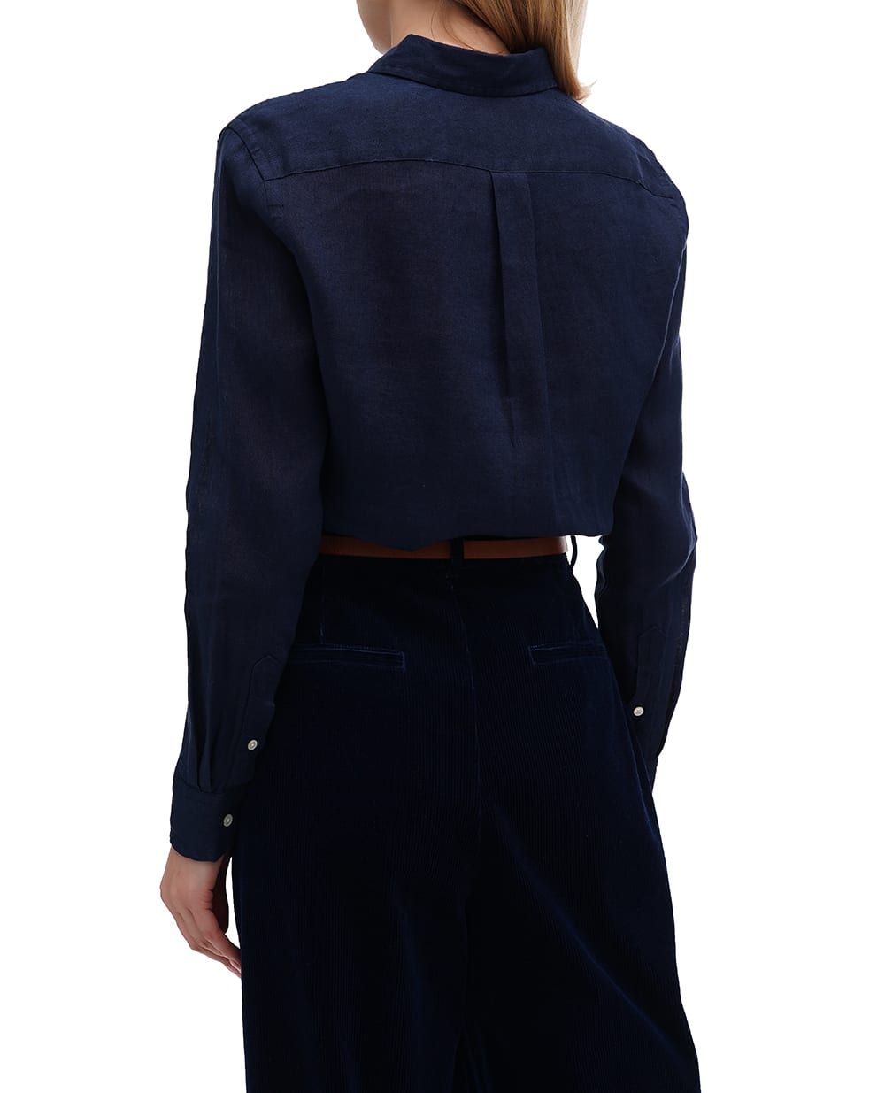 Льняная рубашка Polo Ralph Lauren 211970730002, темно-синий цвет • Купить в интернет-магазине Kameron