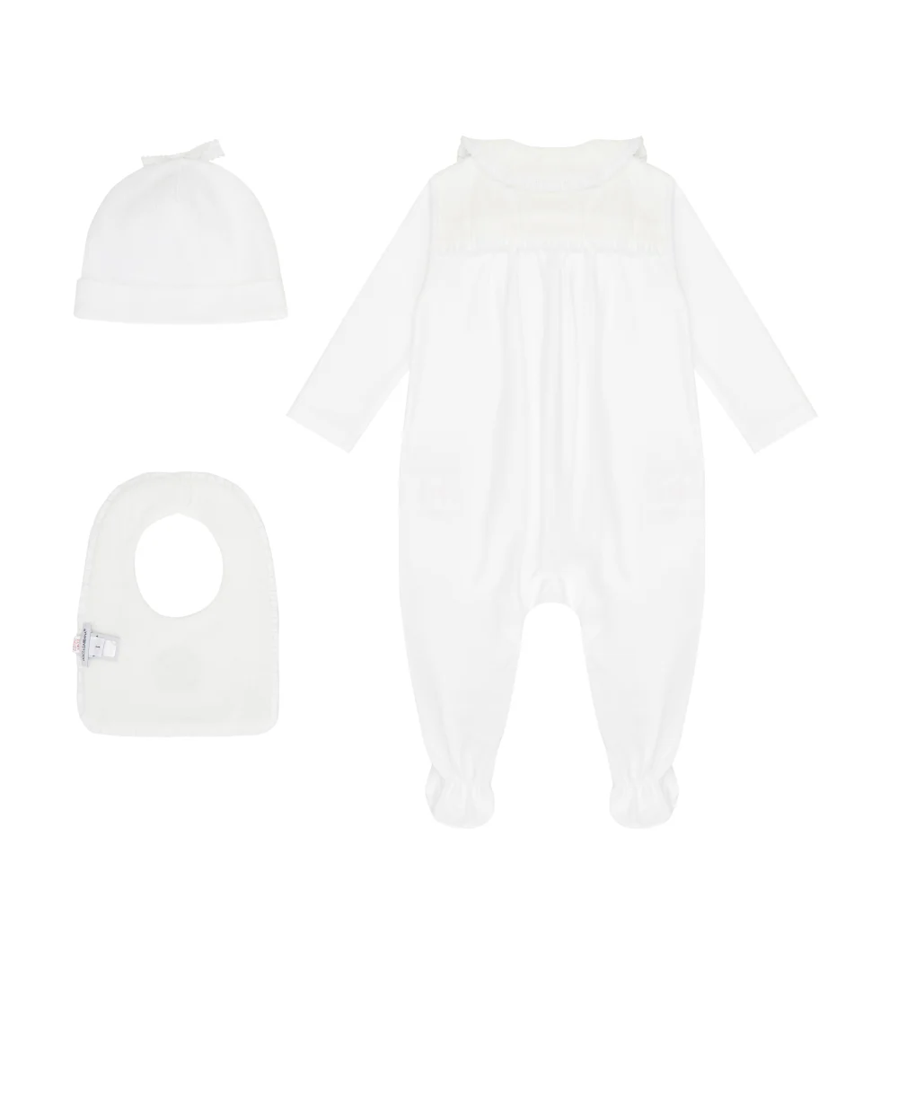 Подарунковий комплект для новонародженого Dolce&Gabbana Kids L2JO4G-G7PFO, білий колір • Купити в інтернет-магазині Kameron
