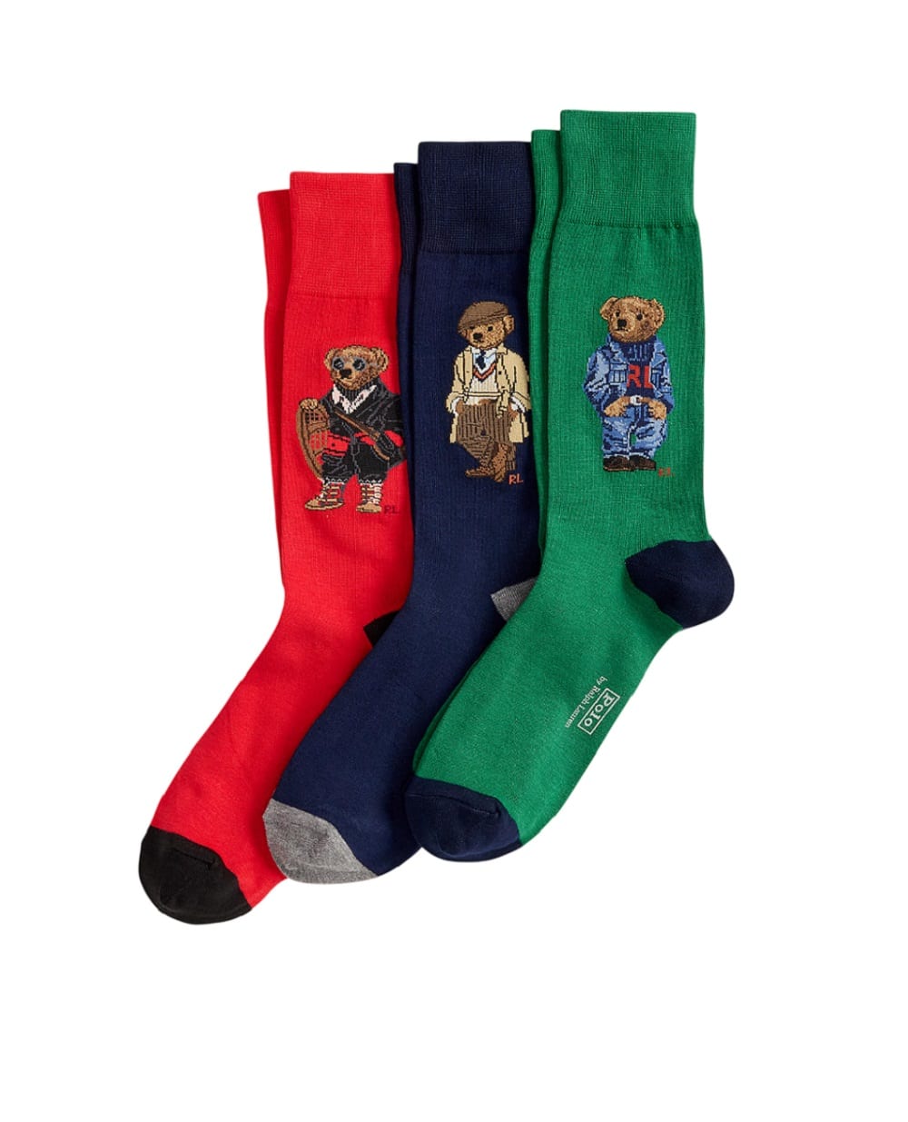 Носки Polo Bear (3 пары) Polo Ralph Lauren 449P04717001, разноцветный цвет • Купить в интернет-магазине Kameron