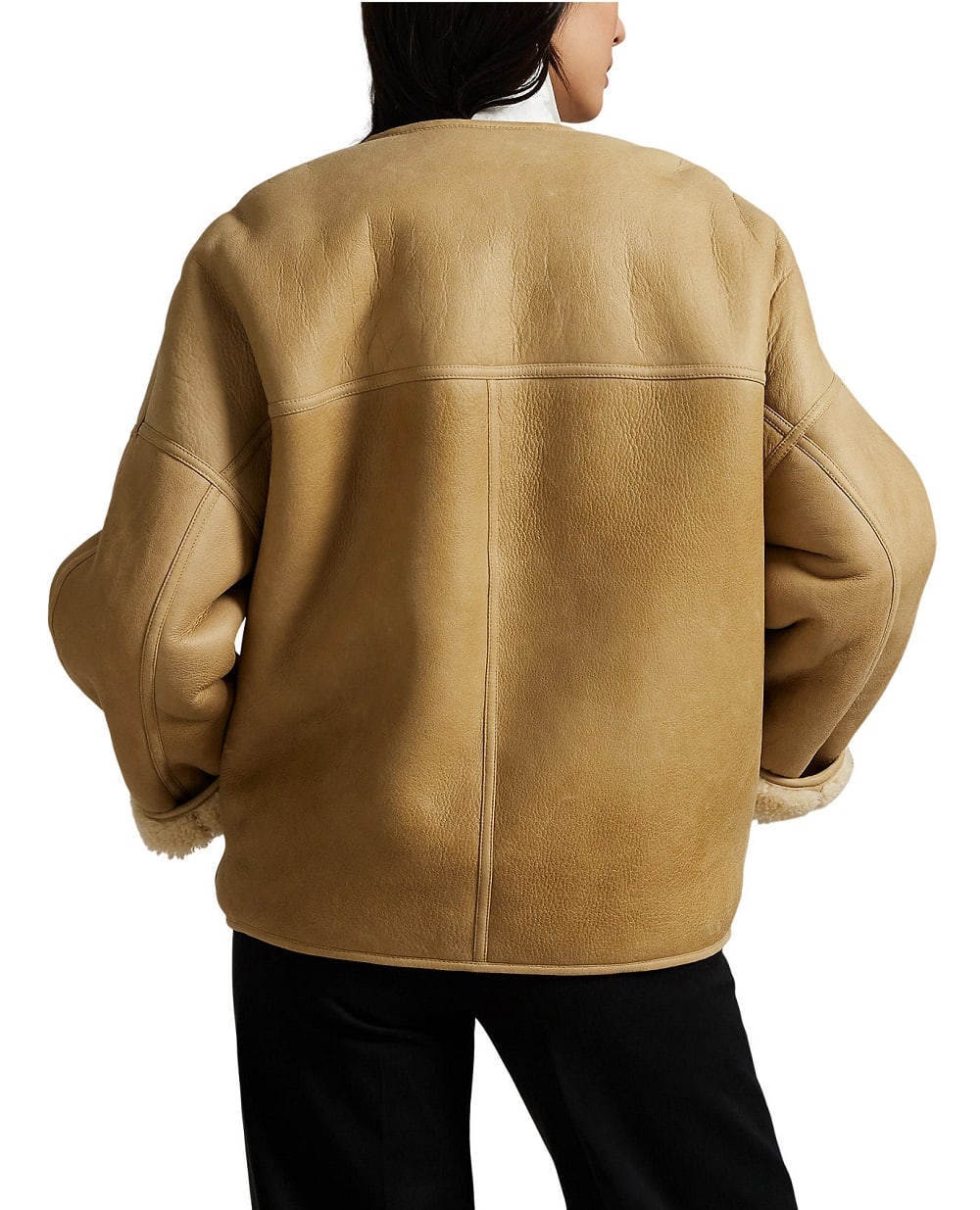 Двостороння куртка з підкладкою з овчини Polo Ralph Lauren 211978199001, коричневий колір • Купити в інтернет-магазині Kameron