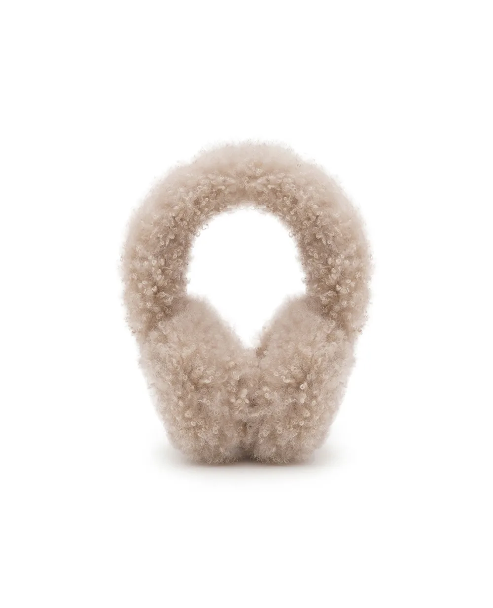 Навушники з овчини Yves Salomon 26WAA623XXMAAG-S, бежевий колір • Купити в інтернет-магазині Kameron