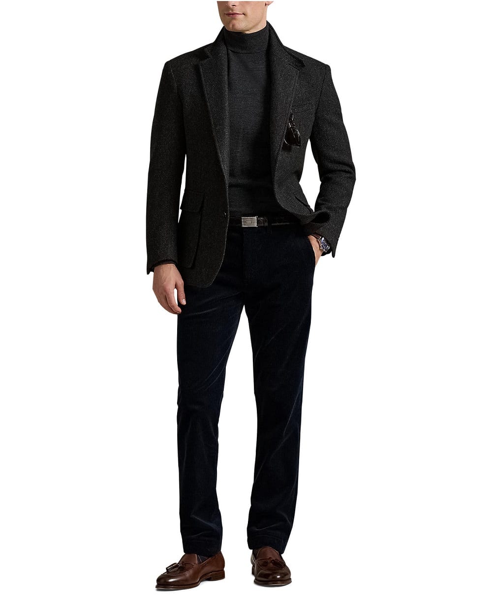 Брюки из эластичного вельвета Polo Ralph Lauren 710884820003, синий цвет • Купить в интернет-магазине Kameron