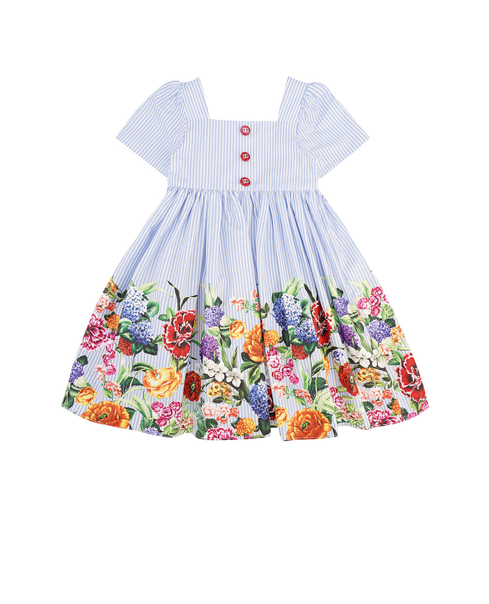 Детское платье Dolce&Gabbana Kids L24DG6-FI5K7, голубой цвет • Купить в интернет-магазине Kameron