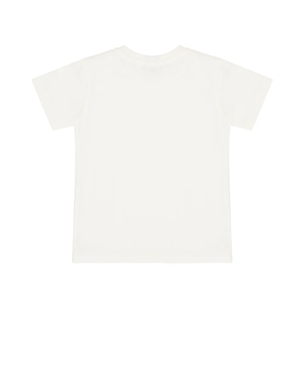 Детская футболка с вышивкой Dolce&Gabbana Kids L1JT7W-G7PET, белый цвет • Купить в интернет-магазине Kameron