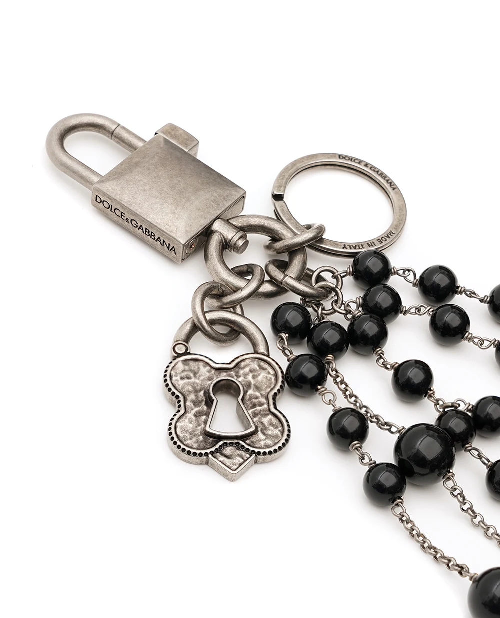 Брелок із підвісками Dolce&Gabbana BI3443-AX945, срібний колір • Купити в інтернет-магазині Kameron