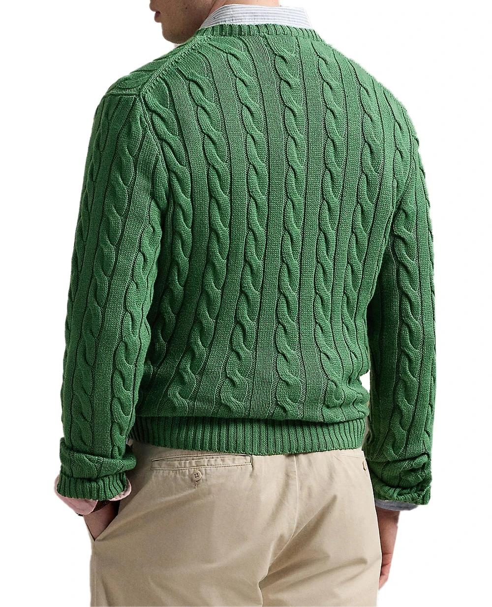 Джемпер з вишитим логотипом Polo Ralph Lauren 710775885519, зелений колір • Купити в інтернет-магазині Kameron