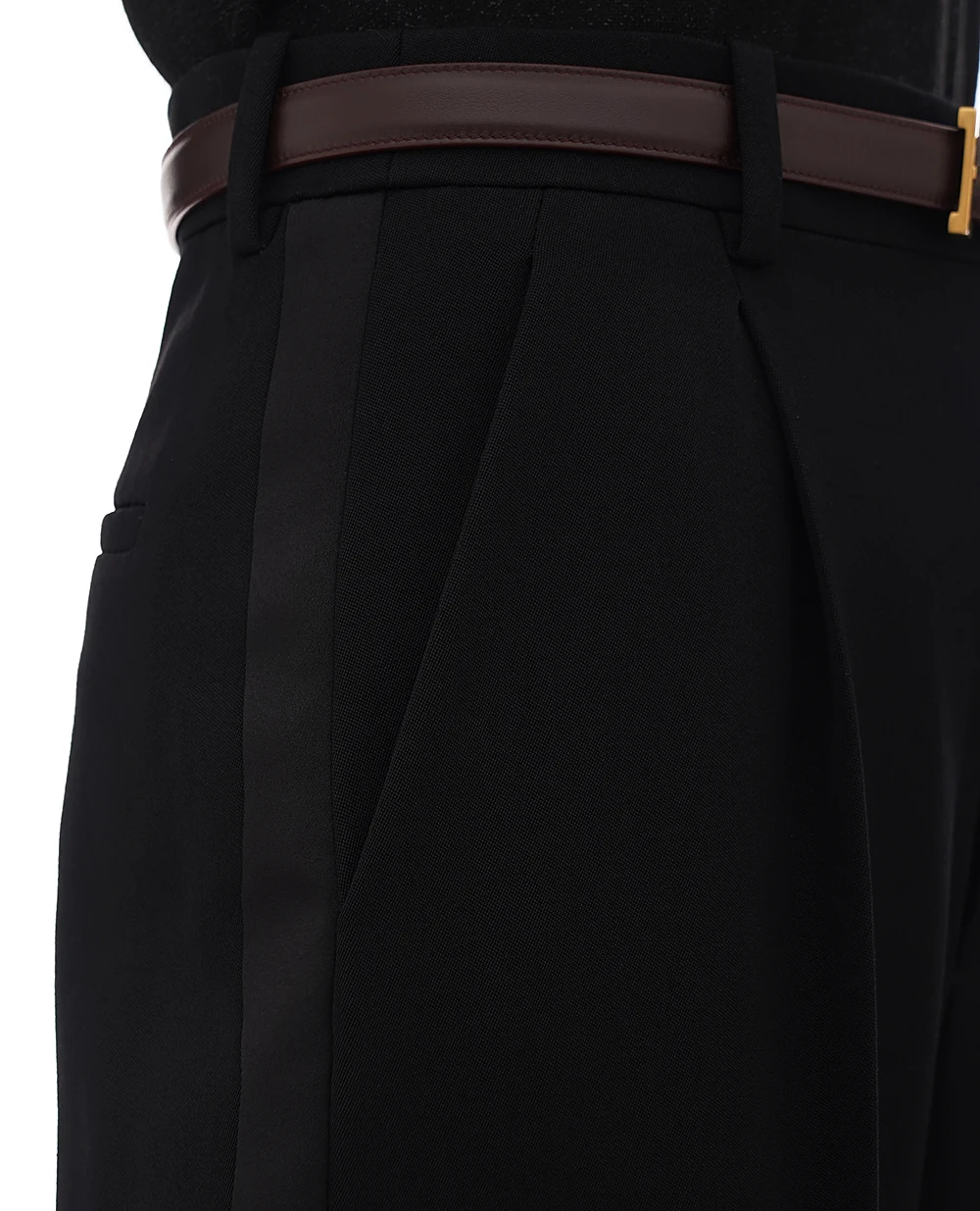 Штани Saint Laurent 813972-Y7E63, чорний колір • Купити в інтернет-магазині Kameron