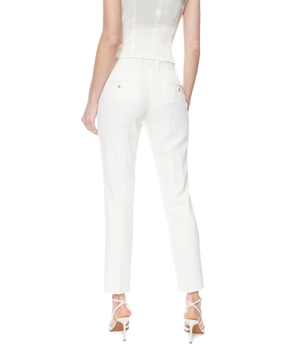 Штани з вовни Dolce&Gabbana FT0CXT-FUBGC, білий колір • Купити в інтернет-магазині Kameron