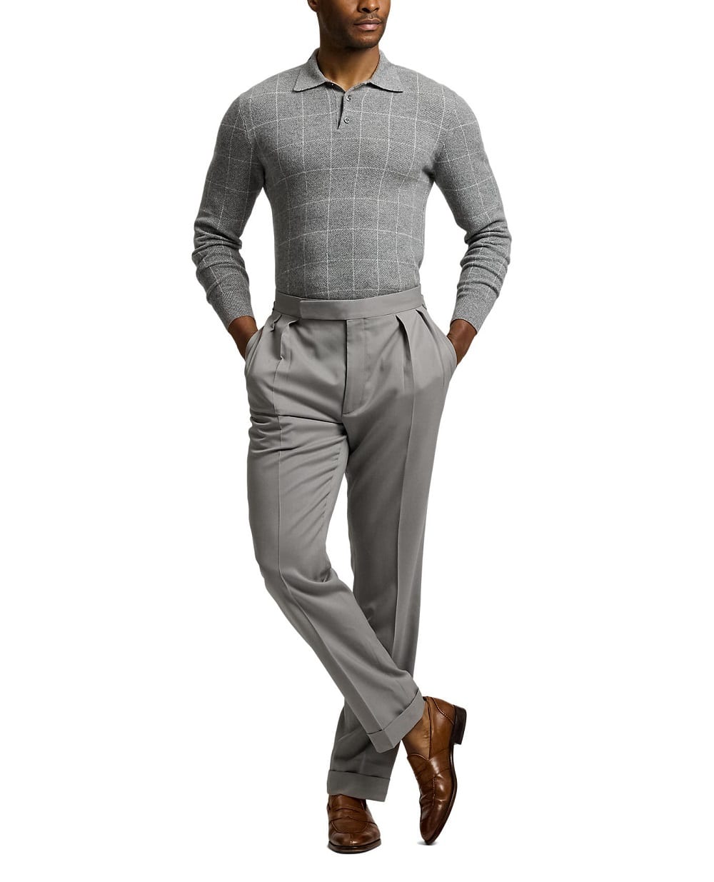 Свитер из кашемира Ralph Lauren Purple Label 790978243001, серый цвет • Купить в интернет-магазине Kameron